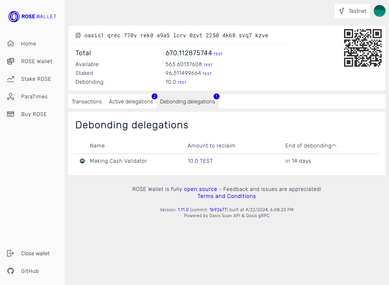 Debonding delegations